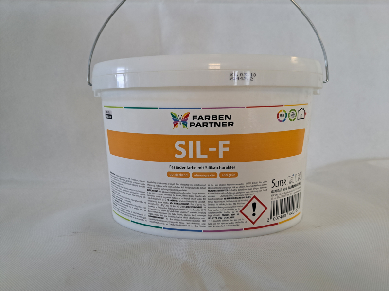 Farbenpartner SIL-F Fassadenfarbe 5L - siloxanverstärkt weiß