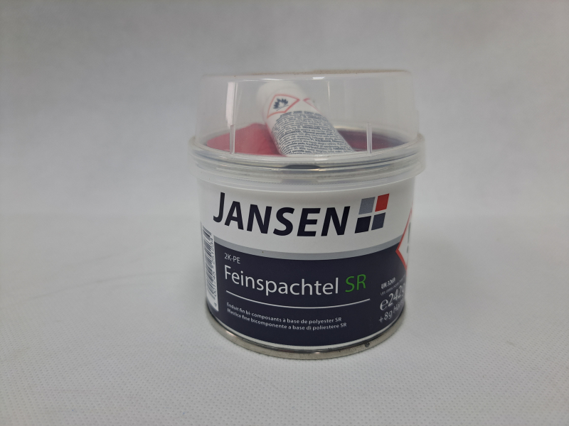 Jansen 2K-PE-Fuellspachtel SR grau - inkl. Härter rot 0,25 kg