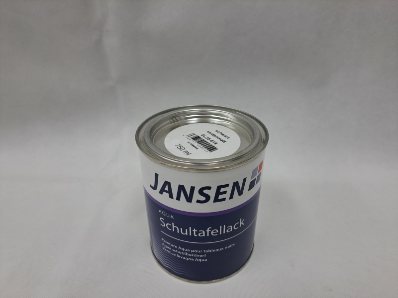 Jansen Aqua Schultafellack schwarz - seidenmatt 0,75 l