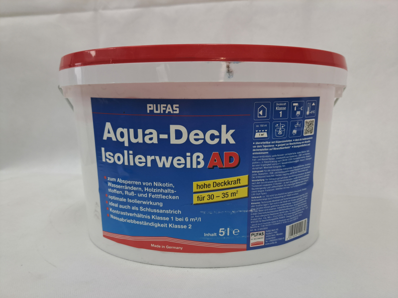 PUFAS Aqua-Deck Isolierweiß AD 5L